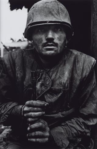 Shell-shocked US Marine, The Battle of Hue 1968, printed 2013 by Don McCullin born 1935